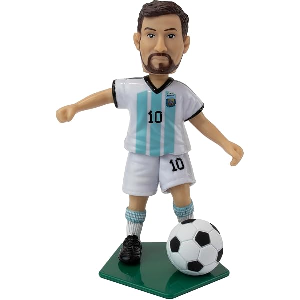 EZB Portachiavi Lionel Messi A Forma Di Maglia - Double Face Argentina, Regalo Per Fan Di Calcio - 5
