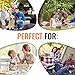 PalmTreeChef-Set of 4 Cereal & Dry Food Storage Container- 6 Measuring Cups Set -24 Free Chalkboard Labels & Pen -Great for Pasta, Rice, Sugar, Flour, Baking, Pet Food & More -4L
