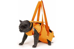 Seven Master Pet Purse Carrier, Foldable Restraint Bag Helper for Nail Trimming/Teeth Cleaning/Ears Cleaning/Injecting, Legs 