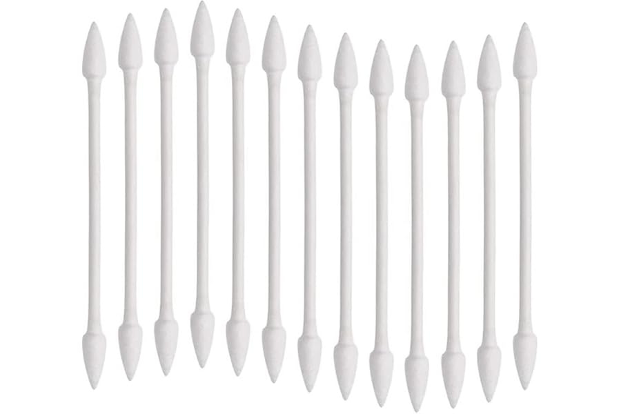 Pointed Tip Cotton Swabs, 800 Count Double Precision Tips with Paper Stick, Cotton Buds for Makeup, Personal Care, Crafts