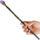Magic Wand for Kids Crystal Wooden Wand Witches Wizards Wands | Cosplay Costume Party Accessories Birthday Halloween Toys Decor Gift
