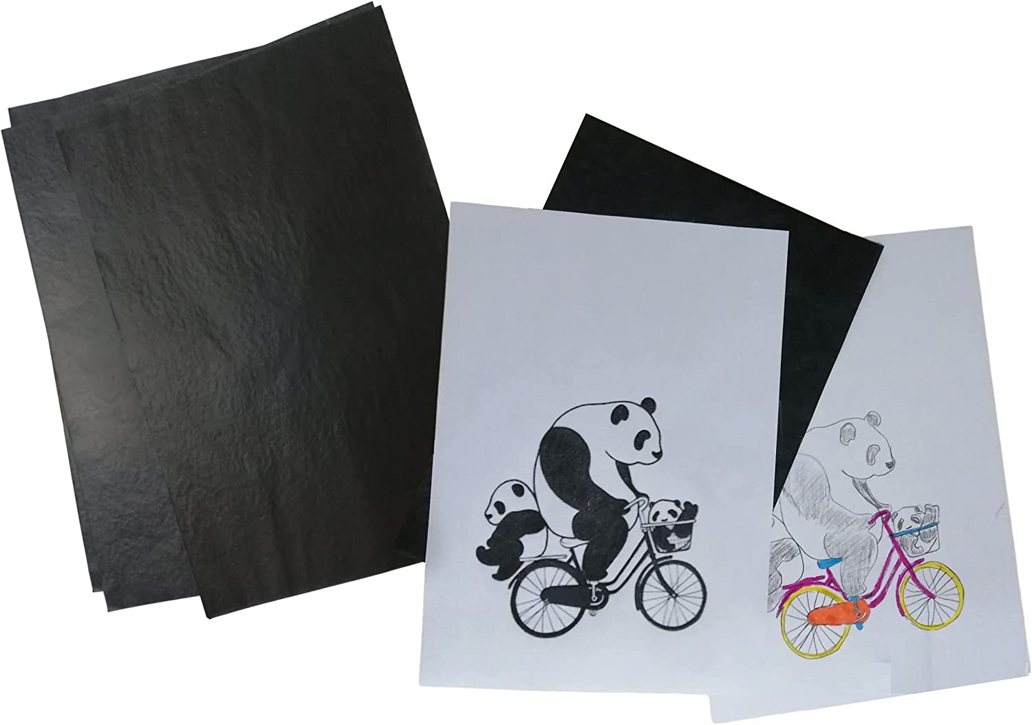 Photo 1 of 100 Sheets Carbon Paper for Tracing Patterns onto Wood, Canvas, Paper and Other DIY Crafts (11.7 inch * 8.3 inch)