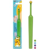TePe Interspace Angled Soft Toothbrush for Braces with Single-End Tuft and Removable Head, 12 Pack