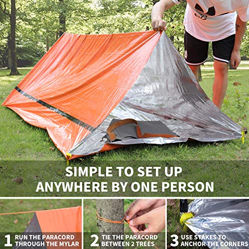 EILIKS Emergency Sleeping Bag Camping Bivy Sacks, Waterproof