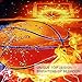 BlessLiving Basketball Bedding for Boys or Girls, 3D Shooting a Basketball, Red Flames and Blue Water, 3 Piece Sports Duvet Cover (Twin)