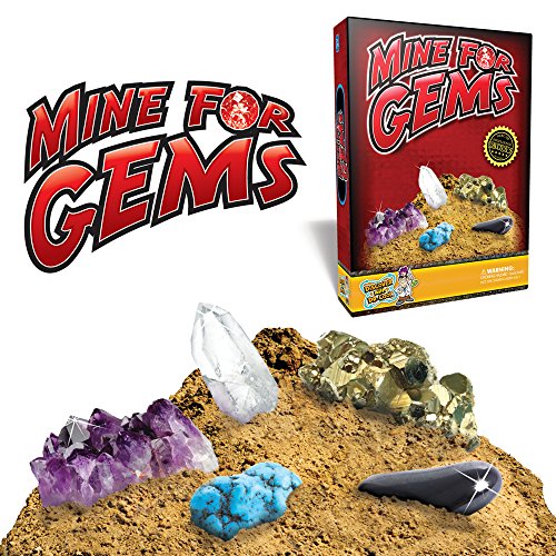 Discover with Dr. Cool Mine for Gems - Dig Out 10 Real Gemstone Treasures!