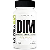 NutraBio DIM Supplement, Supports Estrogen Balance, 100mg - 60 Vegetable Capsules