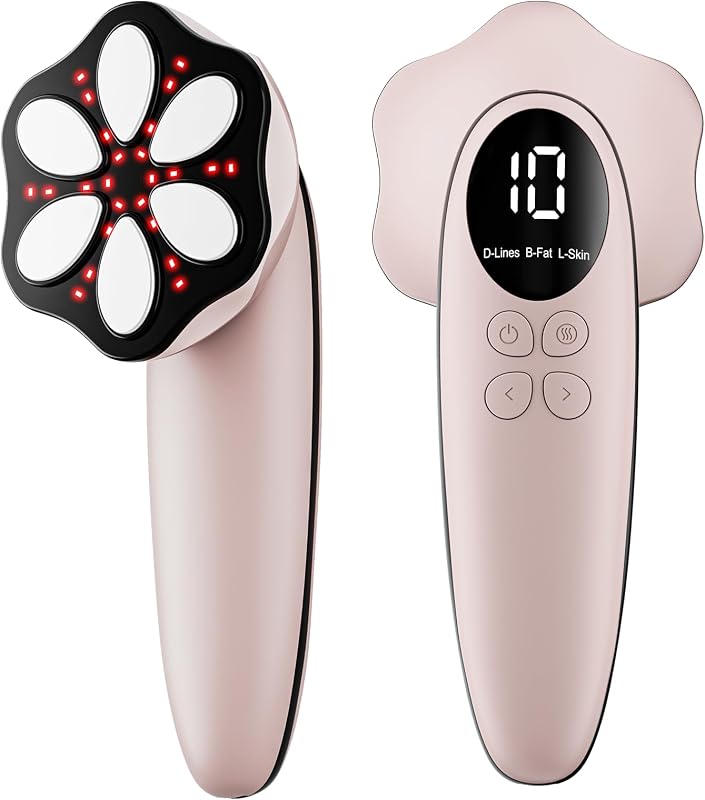 Masajeador Anticelulitico Reductor, Celulitis Masajeador Electrico Profesional para Masaje de Cintura, Abdomen, Glúteos, Brazos, Piernas y Espalda (Oro Rosa)
