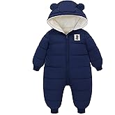 LAT Baby Snowsuit Winter -Super Warm New Born baby girls Jacket Hoodie Romper -Unisex Coat Toddler Clothes