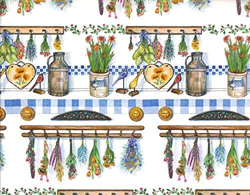 Dried Flowers Heavy Embossed Gift Wrapping Paper -Two 26 In x 6 Ft Sheets