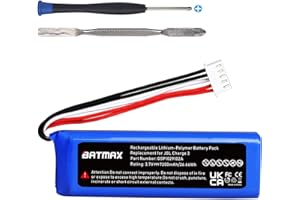 Batmax 3.7V 7200mAh Battery GSP1029102A for JBL Charge 3