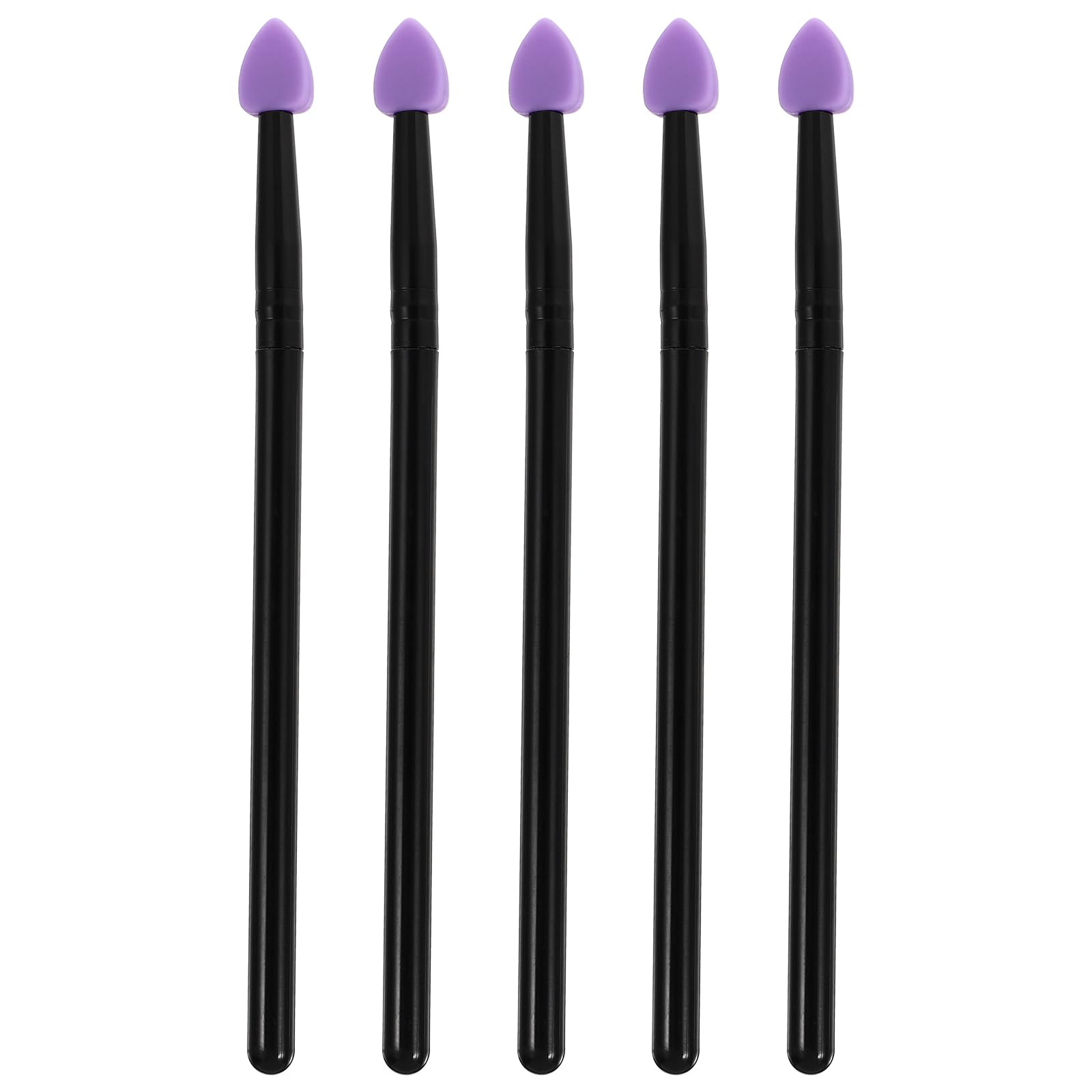 5pcs Silicone Eyeshadow Eye Shadow Applicator Silicone Makeup Brush for Eye Shadow Eyeliner Eyebrow Lip Makeup