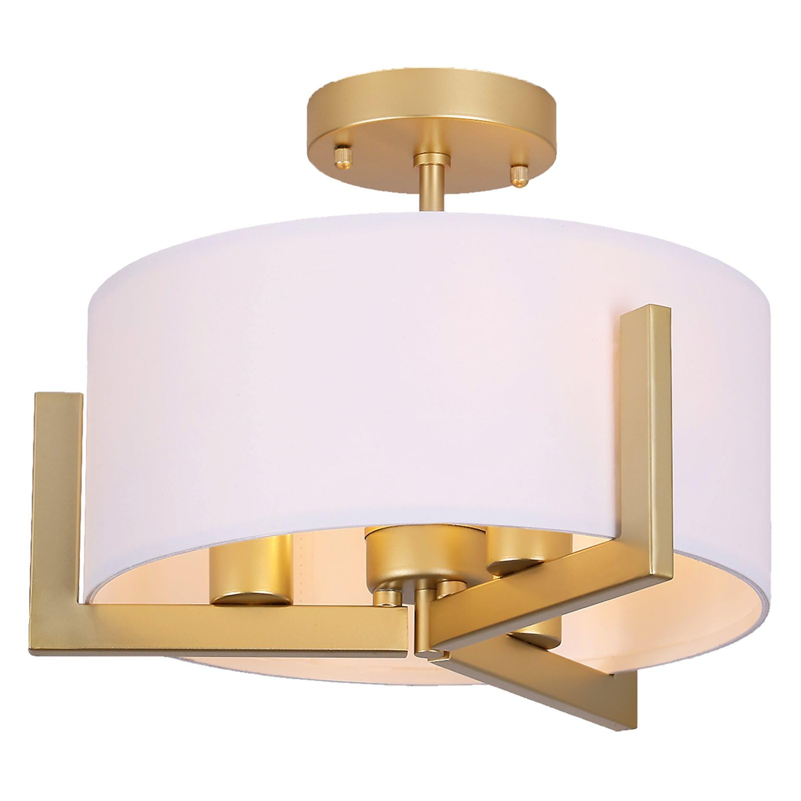 Photo 1 of ***STOCK PHOTO FOR REFERENCE ONLY***DEYNITE Gold Wall Sconces Set of Two 2-Light Modern Wall Light 3.93"(W)*15.4"(H) Bathroom Vanity Light Milky White Glass