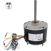D7909 W51-14CJA1-02 Condenser Fan Motor Replaces FSE1026SV1 WG840728 D7909 | D909 51-23054-11 Reversible Rotation fan motors, 1/4 HP 208-230V 1075RPM with 10uf Capacitor Leungoo