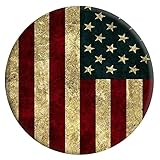 EVERMARKET Premium Mounts and Stand, Expanding Stand Pop Grip Mount Sockets for iPhone,Smartphones and Tablets - American Retro Flag