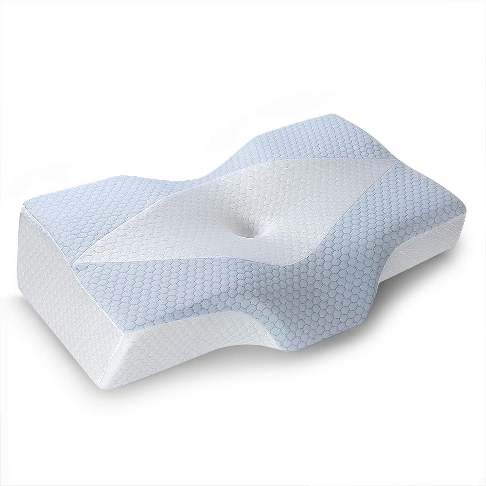 Mkicesky Cervical Memory Foam Pillow, Ergonomic Neck Support Pillow