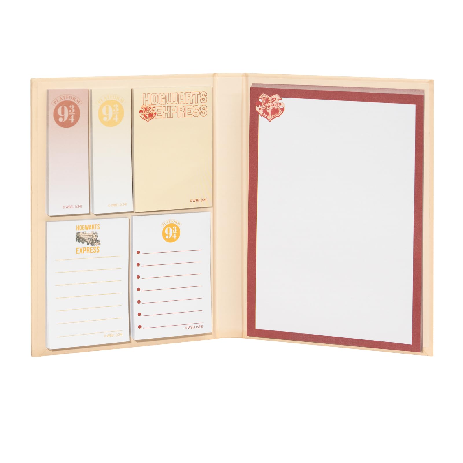Grupo Erik Sticky Notes Set - Harry Potter Stationery | 6 Notepads In Different Sizes, Cute Sticky Notes | Harry Potter Gifts Under 10 Pounds, Platform 9 3/4