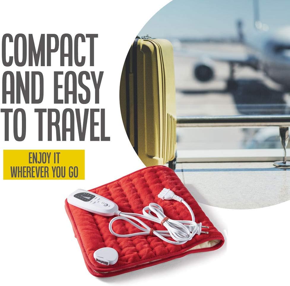 Heating pad - Electric Heating pad - Best Heating pad for Back Pain and Cramps Relief - 2 Hour auto Off - Measures 24" X 12" - Moist Heating pad with Many Adjustable Setting - Heats Fast: Health & Personal Care