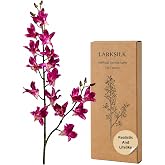 Larksilk Purple 34 in Dendrobium Orchid Stem for Vases and Arrangements | Silk Faux, For Vases &amp; Decor