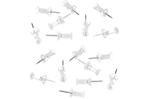 HAALII Push Pins Tacks, Push Pins for Bulletin Board, Portable and Durable Wall Tacks Suitable for Cork Board, Thumb Tacks with Clear Plastic Tip and Steel Tip, Office and Daily Life, Pack of 120