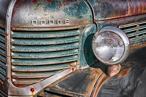 1940's Vintage Dodge Truck, Old Truck Photo, Rustic Wall Art, Vintage Retro Wall Decor, Dad Gift, Boyfriend Gift Man Cave Wall Art Classic Car Photo
