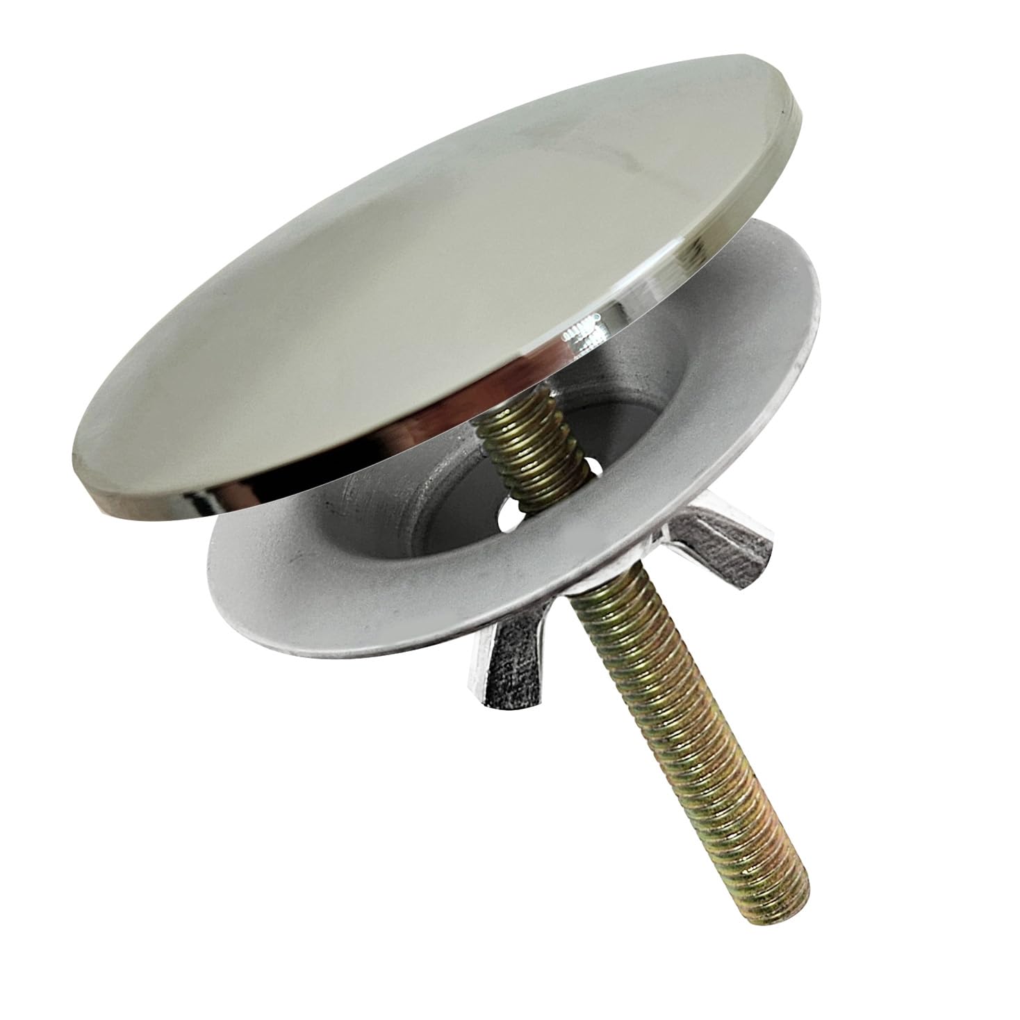 Westbrass 2' Kitchen Sink Hole Cover, Polished Nickel, D202-05