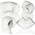 4pcs 1-1/2'' PVC 90 Degree Elbow, 2 Way Right Angle Adapter Fittings, Corner Connector for Sch40 PVC Pipe DIY Frame
