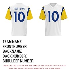 Custom Football Jersey Personalized Rugby