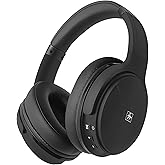 Fisher Pro Active Noise Cancelling Headphones, Over Ear Headphones Wireless Bluetooth 5.3, Microphone, Lightweight Comfortable Headset for Home, Travel, Rechargeable Workout Headphones, Deep Base