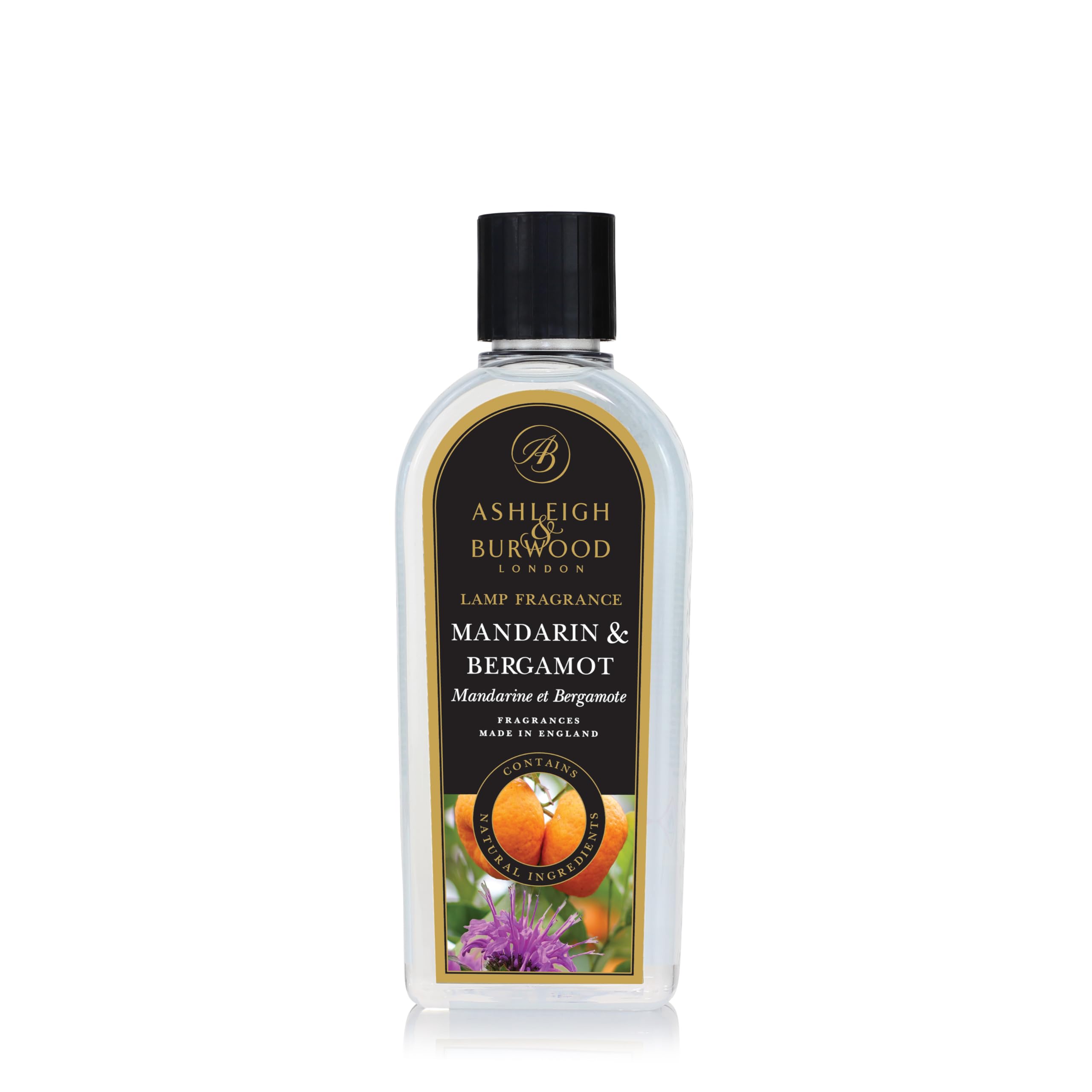 Ashleigh & Burwood Mandarin & Bergamot Lamp Fragrance | 500ml | Luxury Fresh Home Scent | Scented Room Fragrance | Made in The UK
