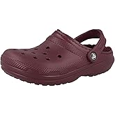 Crocs Unisex-Adult Classic Lined Clog, Garnet, 6 Women/4 Men