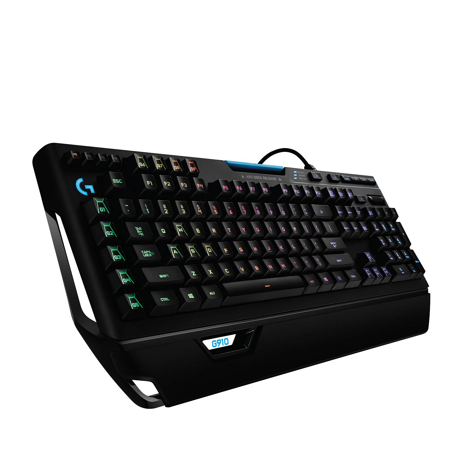 Logitech G910 Orion Spark RGB Mechanical Gaming Keyboard – 9 Programmable Buttons, Dedicated Media Controls
