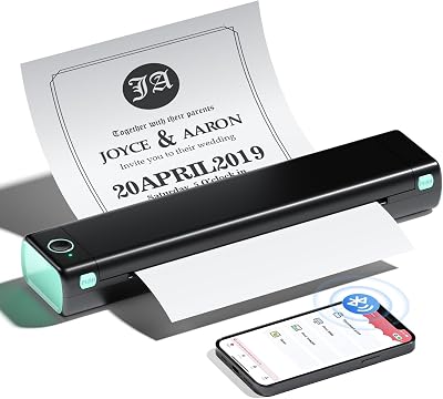 Phomemo M08F Portable Thermal Printer Bluetooth Inkless A4 Mobile