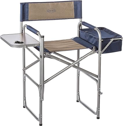 kamp rite director's chair with side table