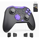 PXN P5 8K Wireless Gaming Controller, Capacitive Joystick, 2.4G PC Controller, Hall Triggers, Dual Vibrators, APP, 4-Macro, 3