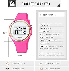 Gosasa Outdoor Sport Watches Alarm Clock 5Bar