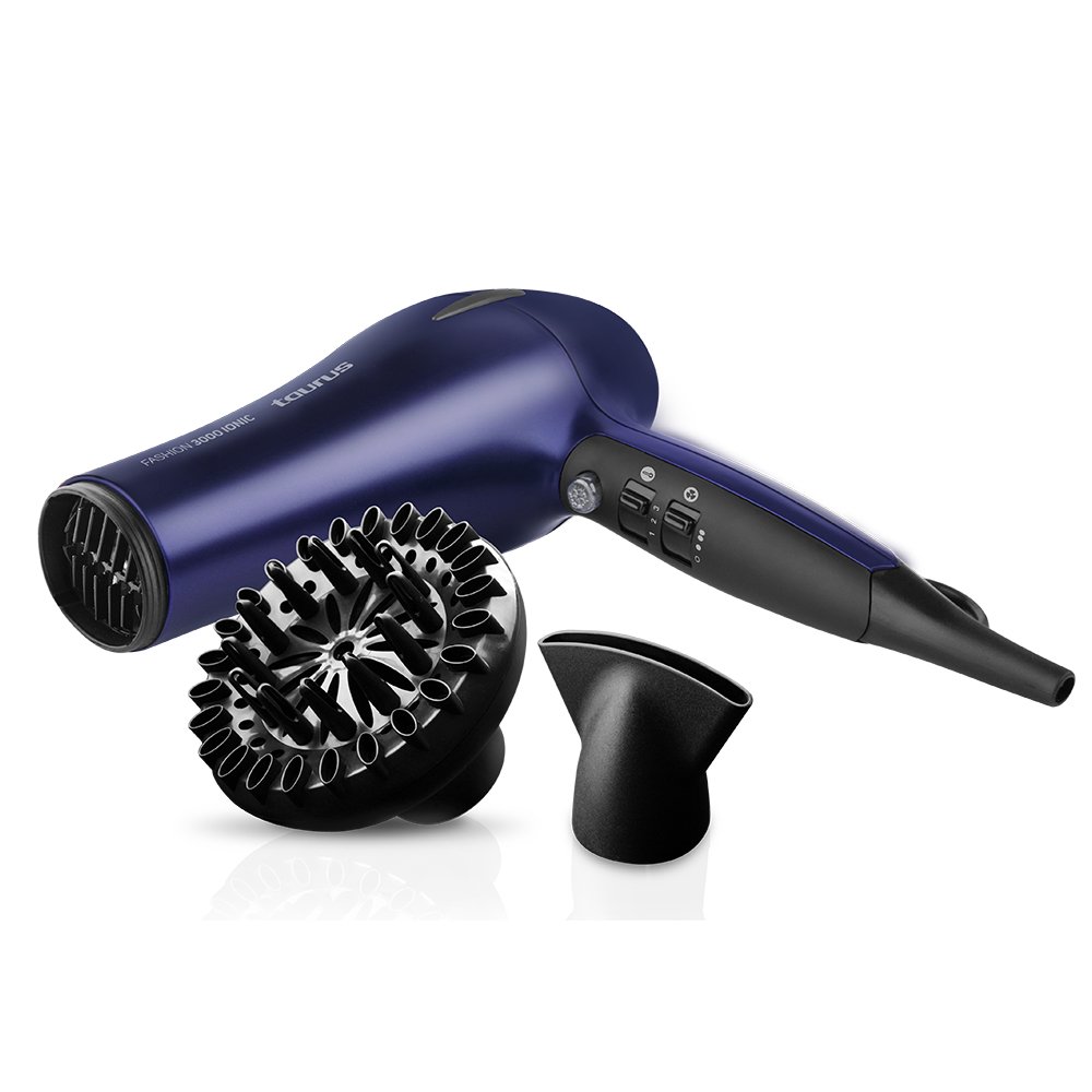 Secador de Pelo 2300W Profesional salón Secador de Pelo iónico 3  Velocidades 2 Temperaturas y Golpe de Aire Frio Seca Rápidamente Protección  contra el Sobrecalentamiento para Hogar y Baño Hogar y cocina