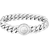 KRKC&CO 12/14mm Mens Cuban Link Bracelet, 18k Gold Plated Miami Thick Bracelet, Cross, Compass, Skulls Round, Carve Clasp, Durable Anti-tarnish Urban Street-wear Hip Hop Jewelry for Him