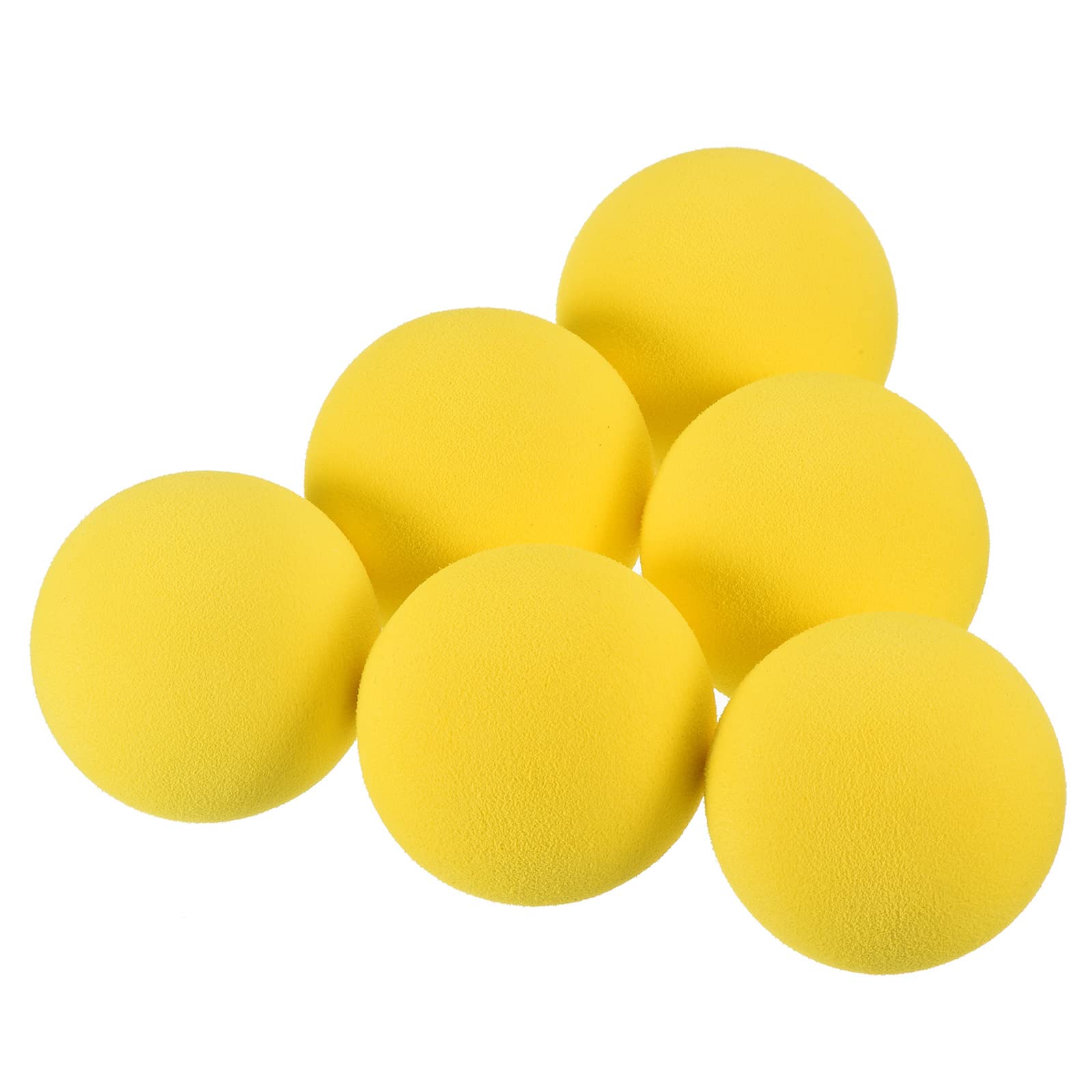 PATIKIL Golf Foam Balls, 10 Pack EVA Sponge 42mm Exercise Flight Swing Practice for Indoor Training, Yellow