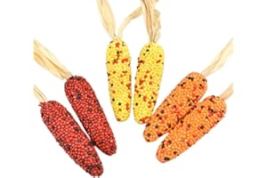 XZJMY 6 Pcs Artificial Corn,Thanksgiving Fake Corn,Simulation Foam Corn Set,Faux Corn Modle for Photoshoot,Kitchen,Party Home Decor