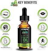 ETRONG Organic Castor Oil 60ml 5 in 1 with 5 Brushes for Brows Lashes Nails view 2