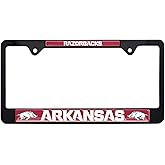 Arkansas Razorbacks Black License Plate Frame