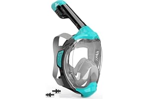 EMSINA-Full Face Snorkel Mask Adult The Perfect Snorkeling Gear for Adults and Kids, Upgrade Dry Top Breathing System-New flo