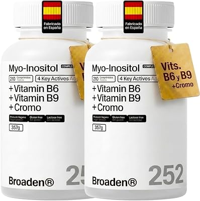 420 Comprimidos Myo Inositol 4000mg con Vit B6 + Vit B9 + Cromo | 4 en 1