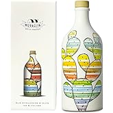 Antico Frantoio Muraglia Intense Fruity Extra Virgin Olive Oil from Apulia | Premium Polyphenol Rich EVOO | Early Harvest First Cold Pressed | Cactus Collectible Handmade Ceramic Bottle with Beautiful Gift Box| 16.9 Fl.oz (500 ml) | Imported from Italy