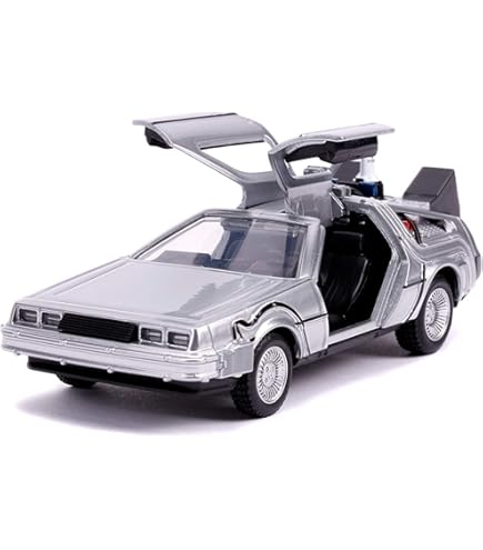 Amazon.com: Jada Toys Back to The Future Time Machine 1:32 Die