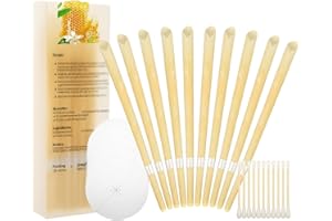 BEVSHP Ear Wax Remover Ear Cleaning Tool for Wax Removal 10 Pack Ear Wax Removal Tool Ear Spoon Includes Cotton Swabs Available for Adults