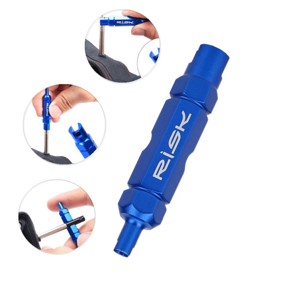 Tbest Valve Remover Removal Tool replacement for Presta, Presta Valve Remover ycle Tube Tire Valve Remove Repair Tools replacement for Road ycle Bike Bule