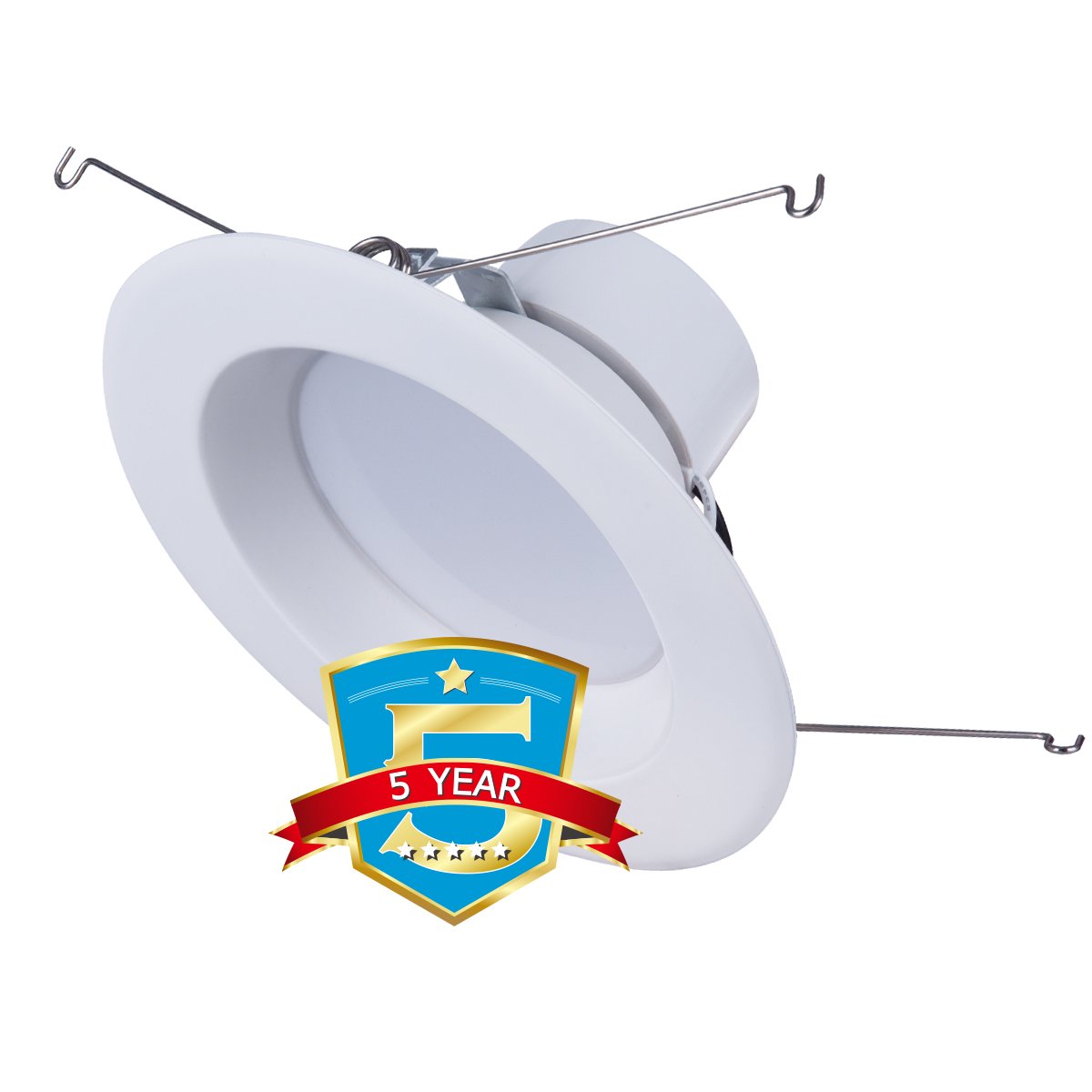 JJC Downlights Retrofit LED Recessed Lighting 5/6 Inch Dimmable 5000K 18W(90W Equiv.)1200LM,Energy Star ETL-Listed