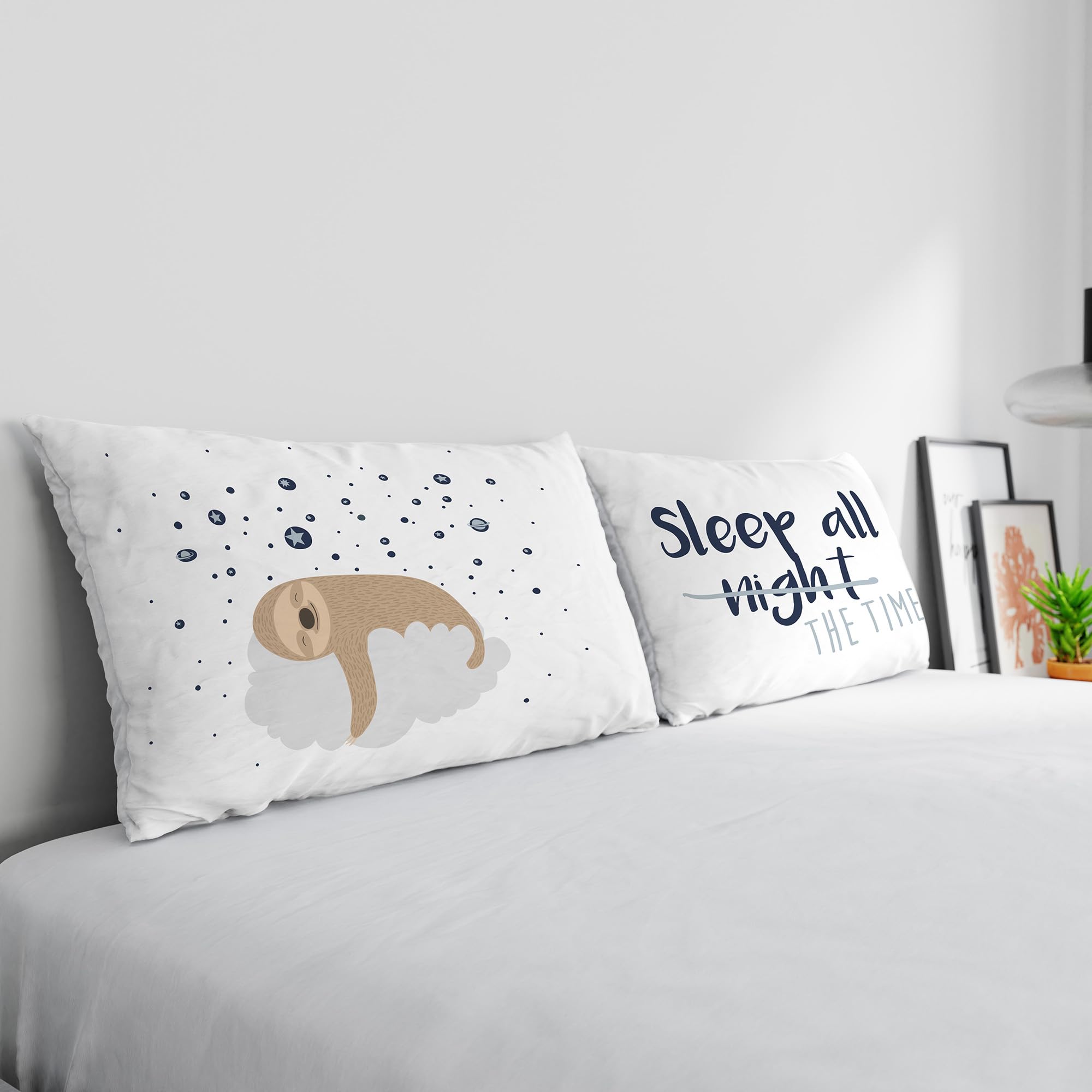 Pair of Pillowcases 100% Cotton Digital Print, PR-33